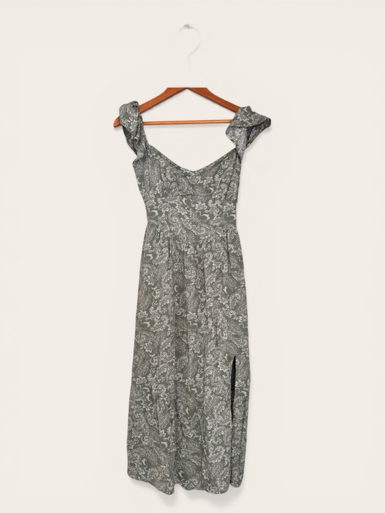 Hollister Dresses & Skirts - Hollister Sage Green Paisley Ruffle-Strap Maxi Dress